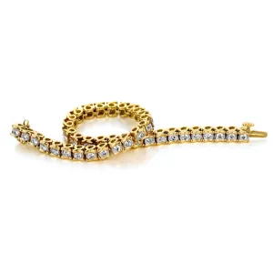 1-1/7 CTW Natural Diamond 8-inch Tennis Bracelet in 10KT Yellow Gold