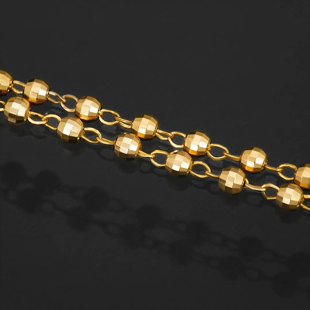 10k Yellow Gold Rosary Chain