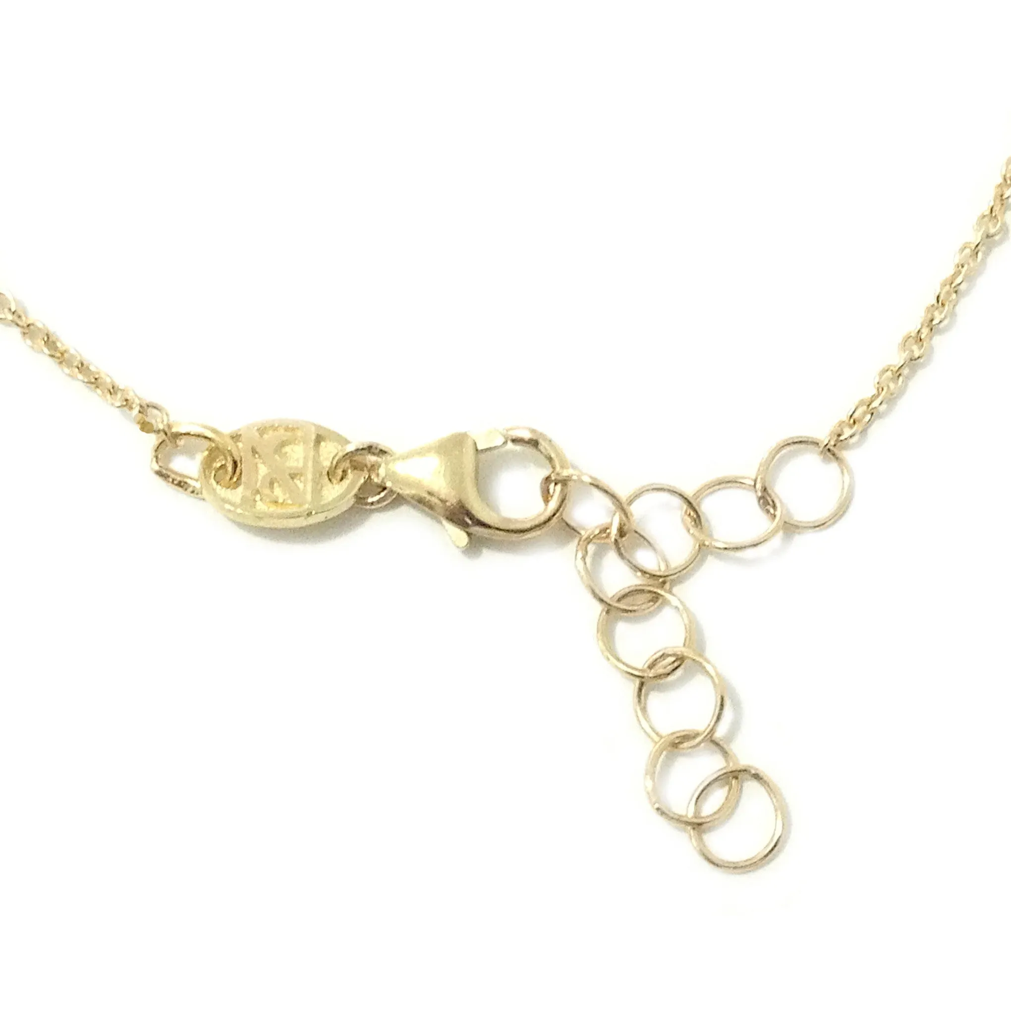 14K Gold Triple Diamond Finger Bracelet