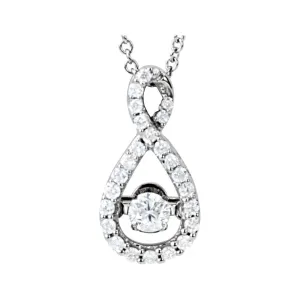 14k White Gold 1/3 CTW Diamond 18" Mystara® Necklace