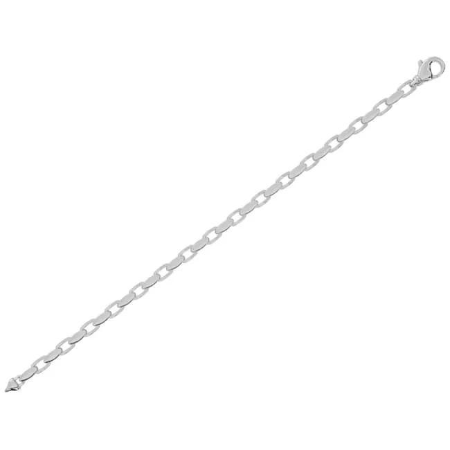 14k White-Gold Designer Link Bracelet (17.5.gr.tw)