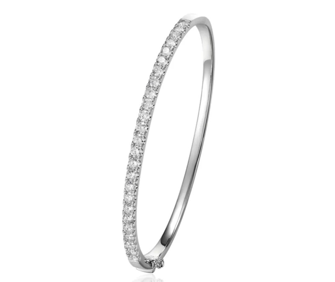 14KW Diamond Hinge Bracelet