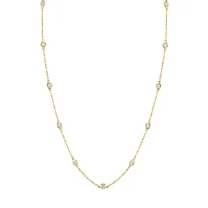 1.50 cttw. Diamond Station Necklace