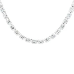 15.51ct 18k White Gold Diamond Necklace