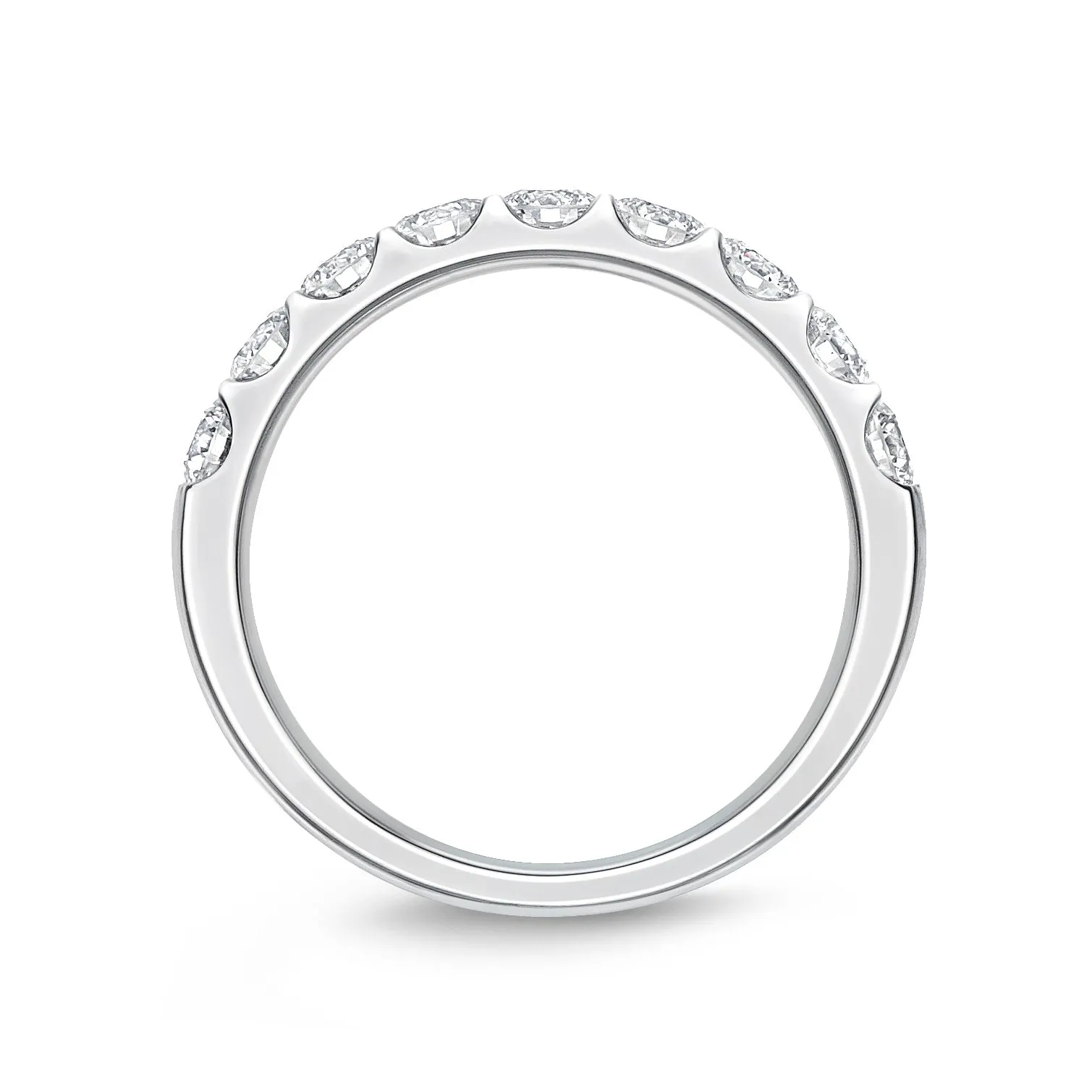 18K WHITE GOLD ODESSA 9-STONE DIAMOND BAND 1.00CT