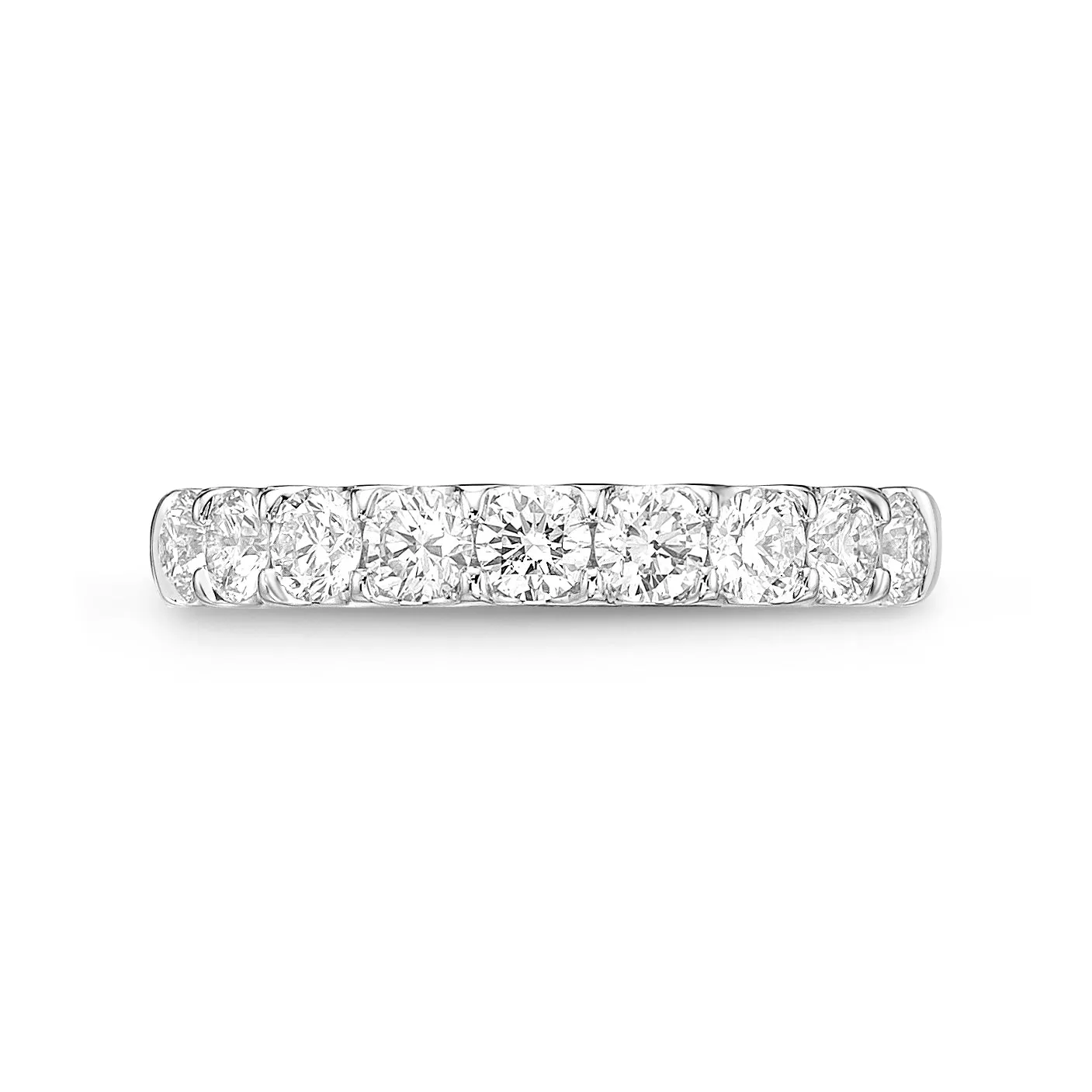 18K WHITE GOLD ODESSA 9-STONE DIAMOND BAND 1.00CT