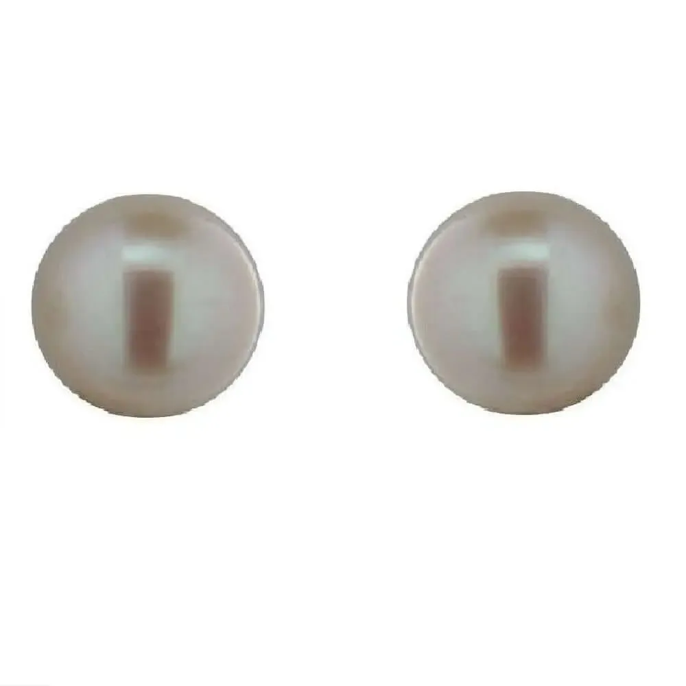 18k Yellow Gold 8mm Cultivate Pearl Stud Post Earrings