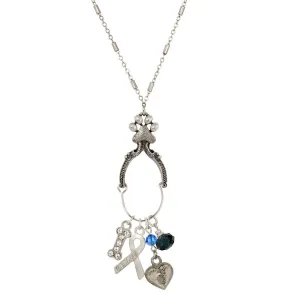 1928 Jewelry Live Love Rescue Charm Holder Necklace 26"