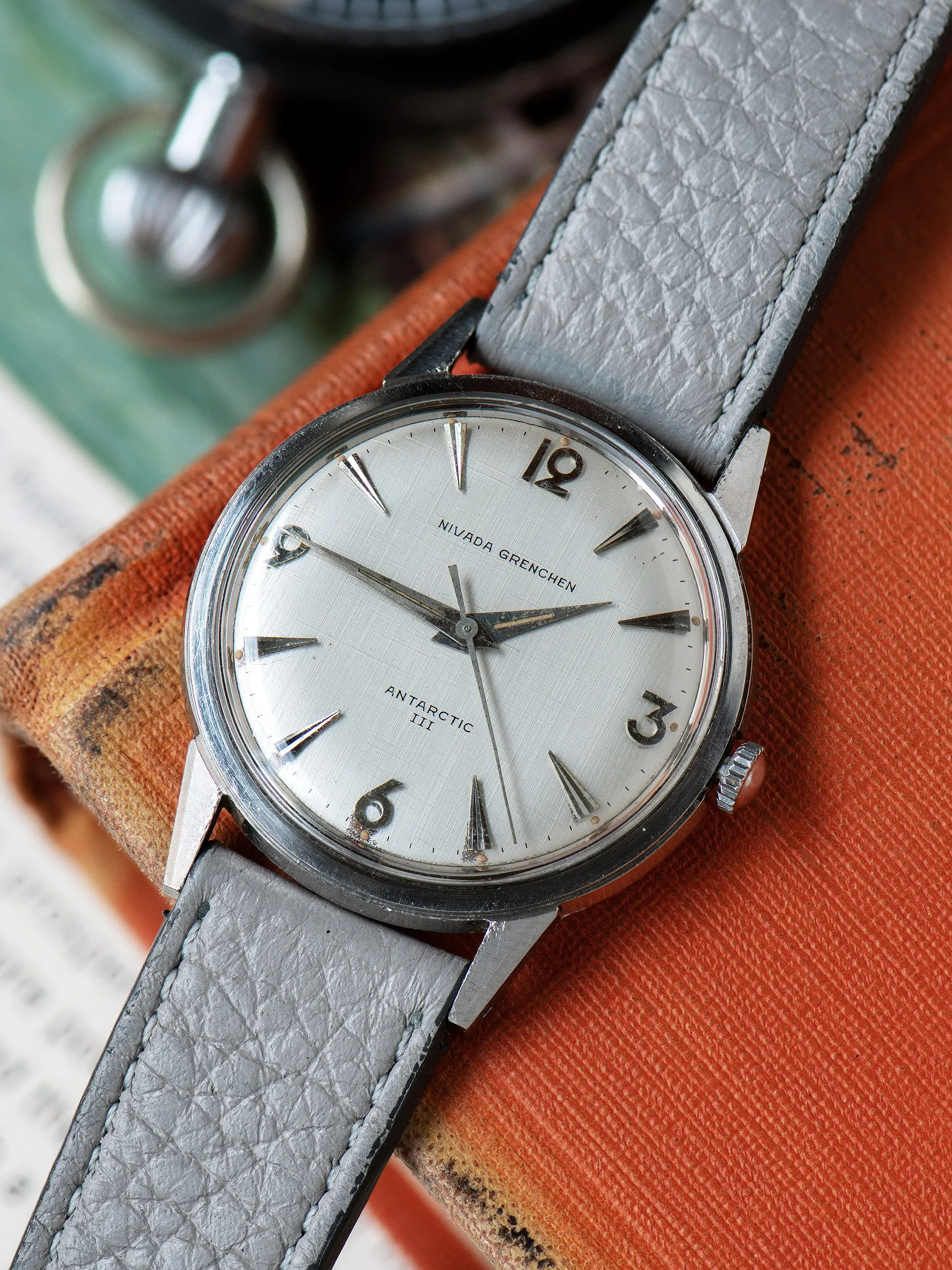 1970s Nivada Grenchen Antarctic III "Linen" Dial