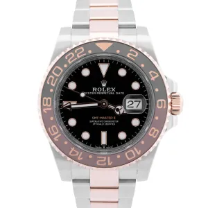 2024 NEW PAPERS Rolex GMT-Master II ROOT-BEER 18K Rose Gold 40mm 126711 CHNR BOX