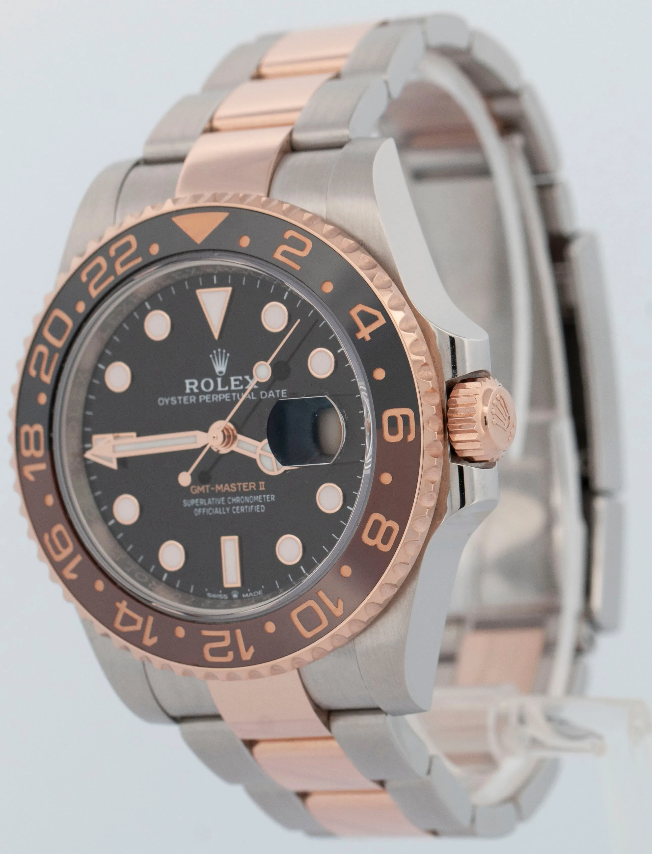 2024 NEW PAPERS Rolex GMT-Master II ROOT-BEER 18K Rose Gold 40mm 126711 CHNR BOX