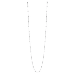 6.00 Carat Diamond by the Yard Necklace G SI 14K White Gold 28 stones 36 inches