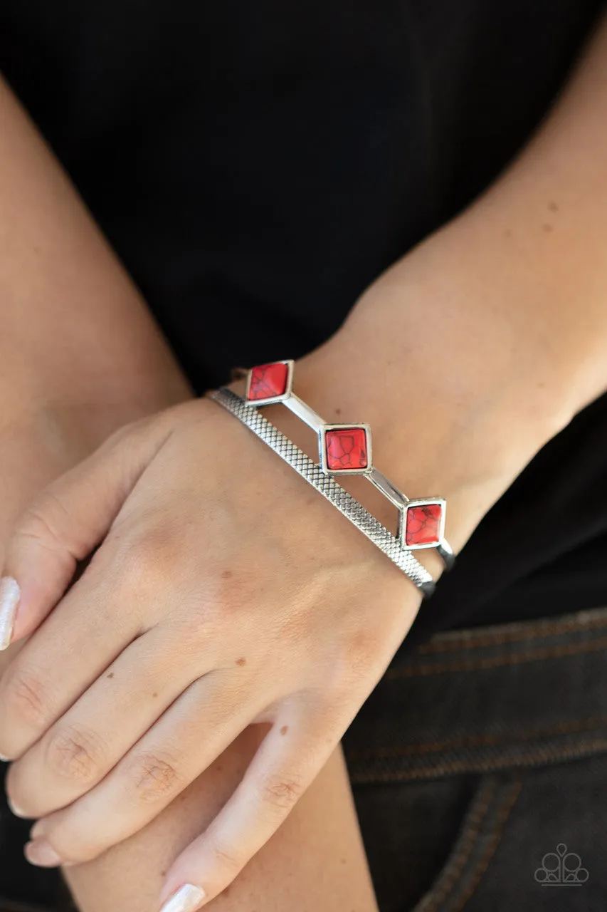 Adobe Ascension Red Paparazzi Bracelet