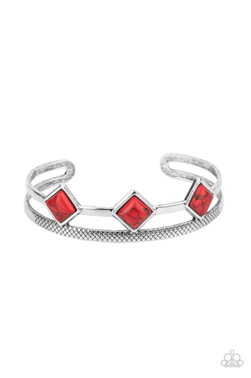 Adobe Ascension Red Paparazzi Bracelet