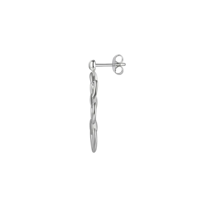 Amore Argento Sterling Silver Heart Drop Earrings