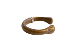 Antique African Bronze Snake Cuff Bracelet