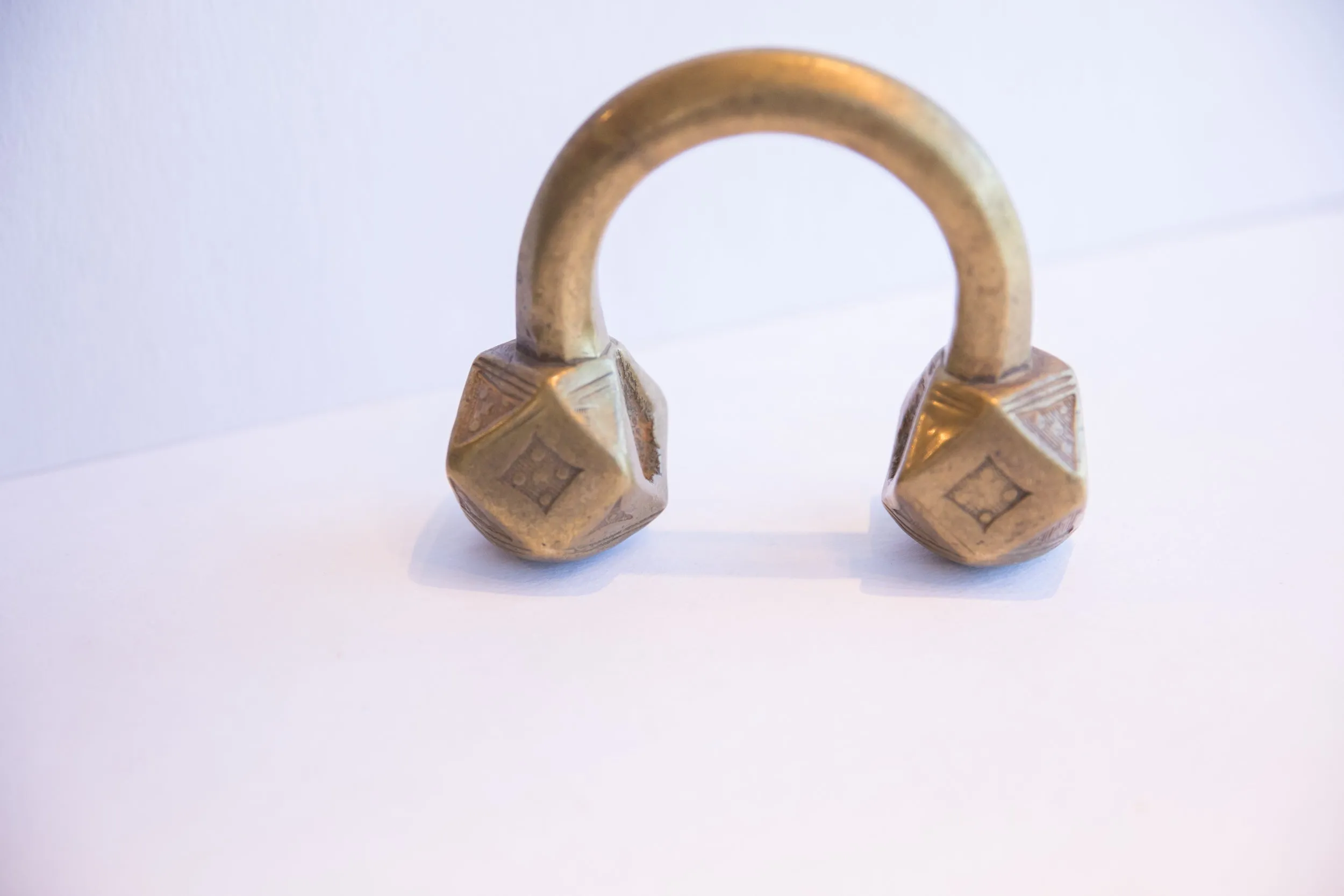 Antique African Geometric Base Cuff Bracelet