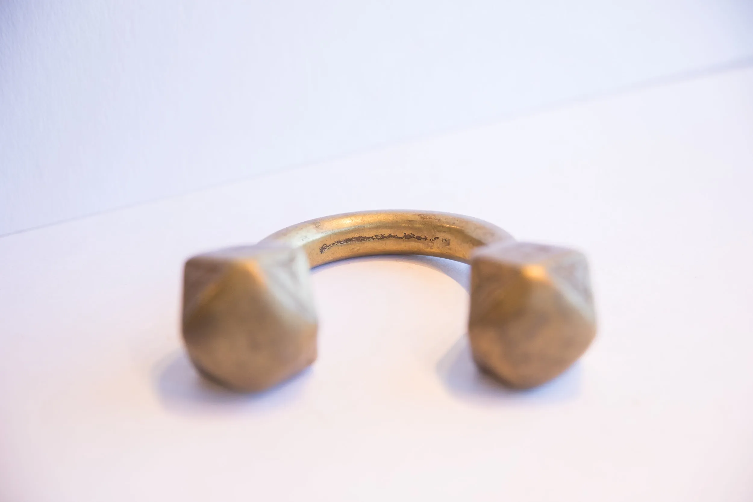 Antique African Geometric Base Cuff Bracelet