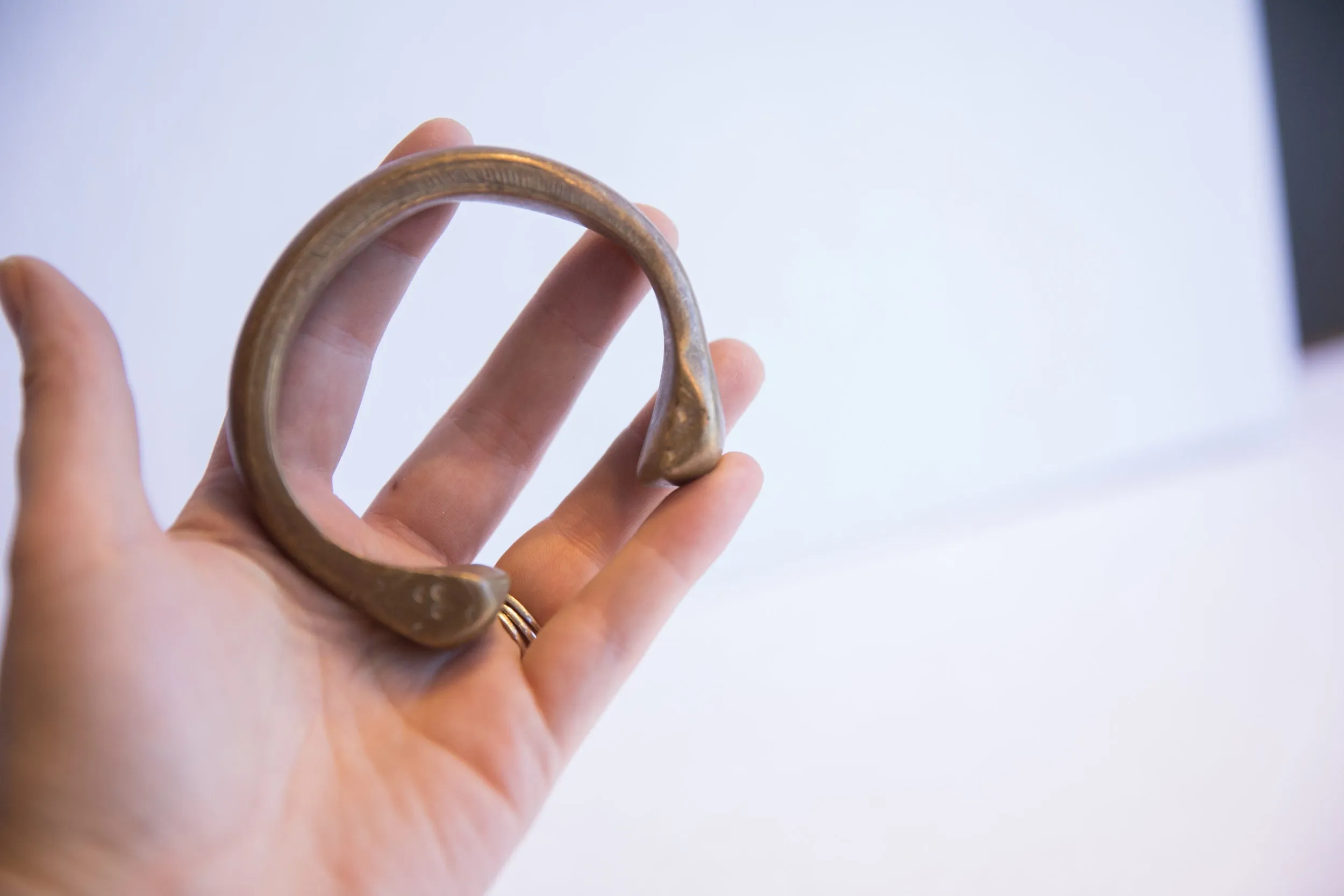 Antique African Snake Cuff Bracelet
