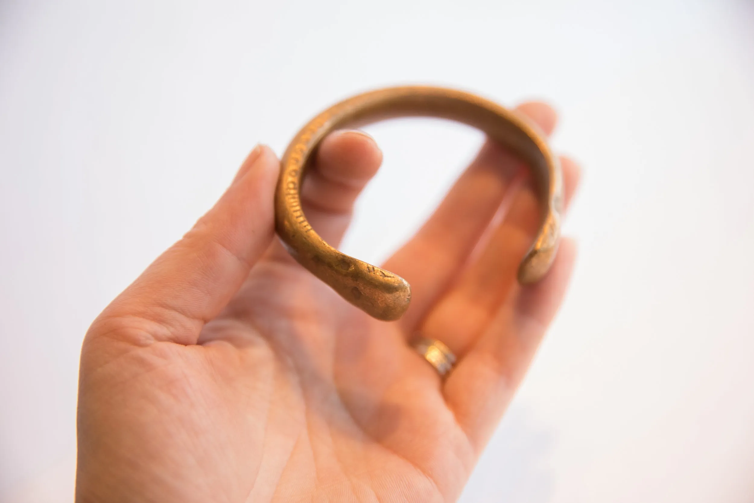 Antique African Snake Cuff Bracelet