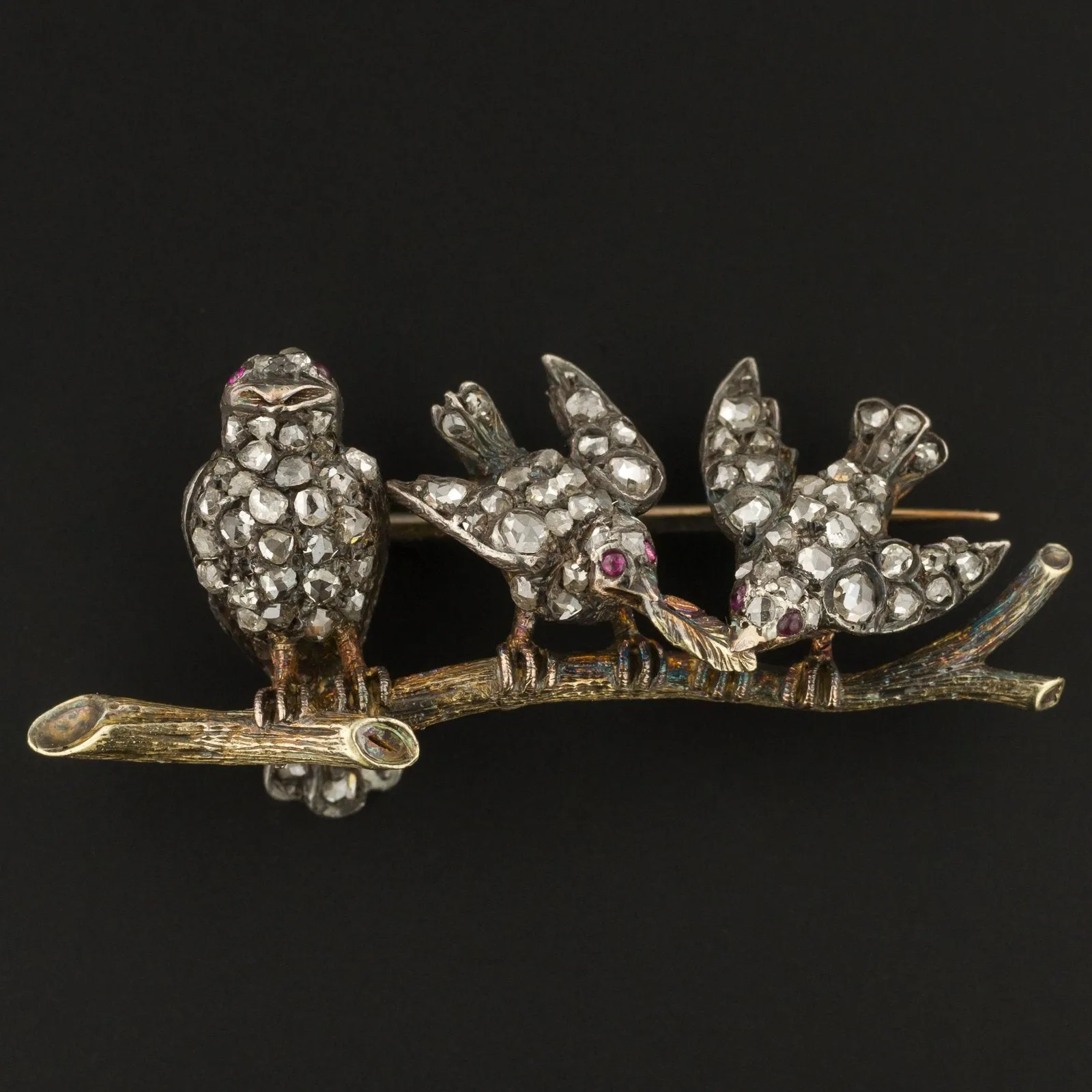 Antique Diamond Bird Brooch | Antique Bird Brooch