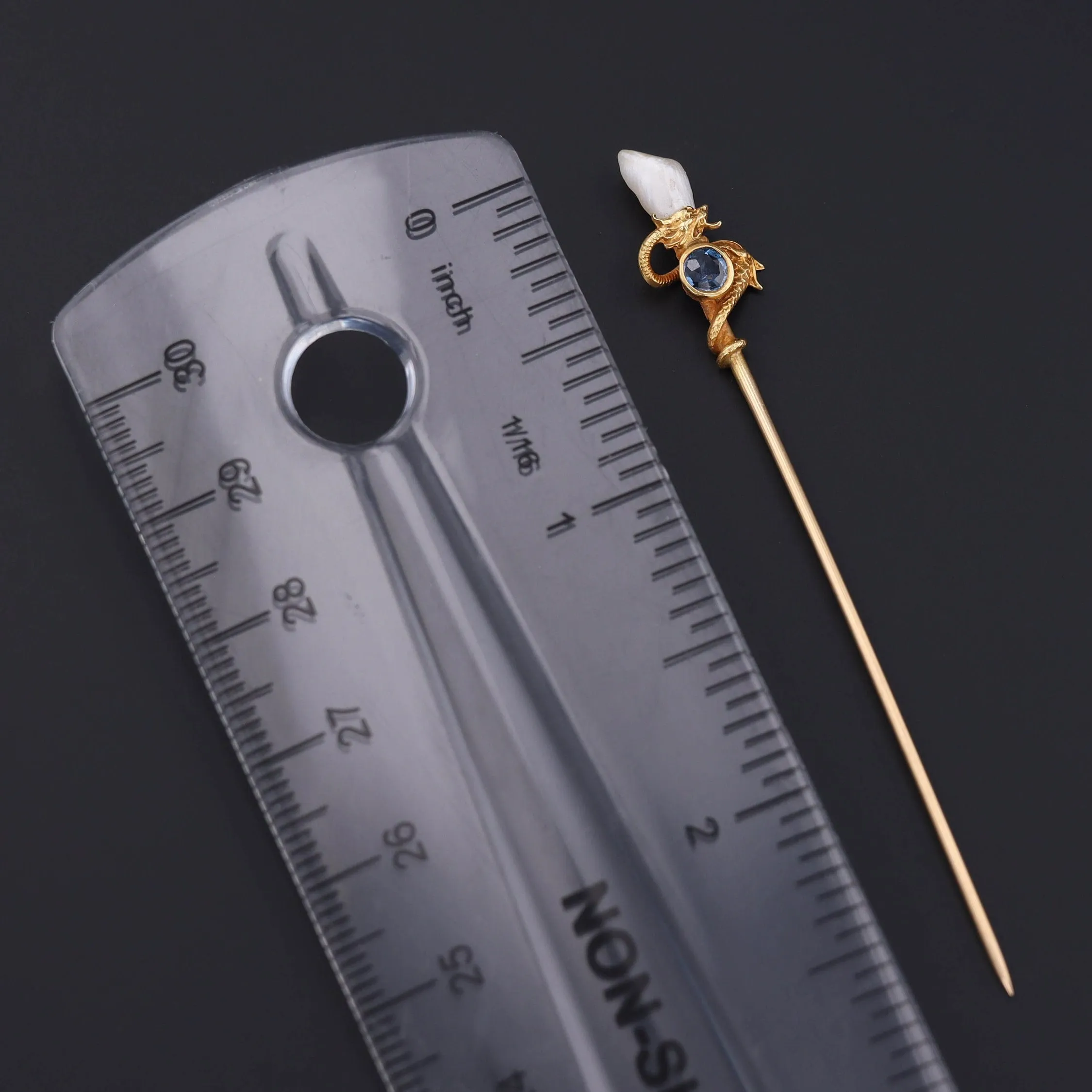 Antique Dragon Stick Pin | Antique Stick Pin
