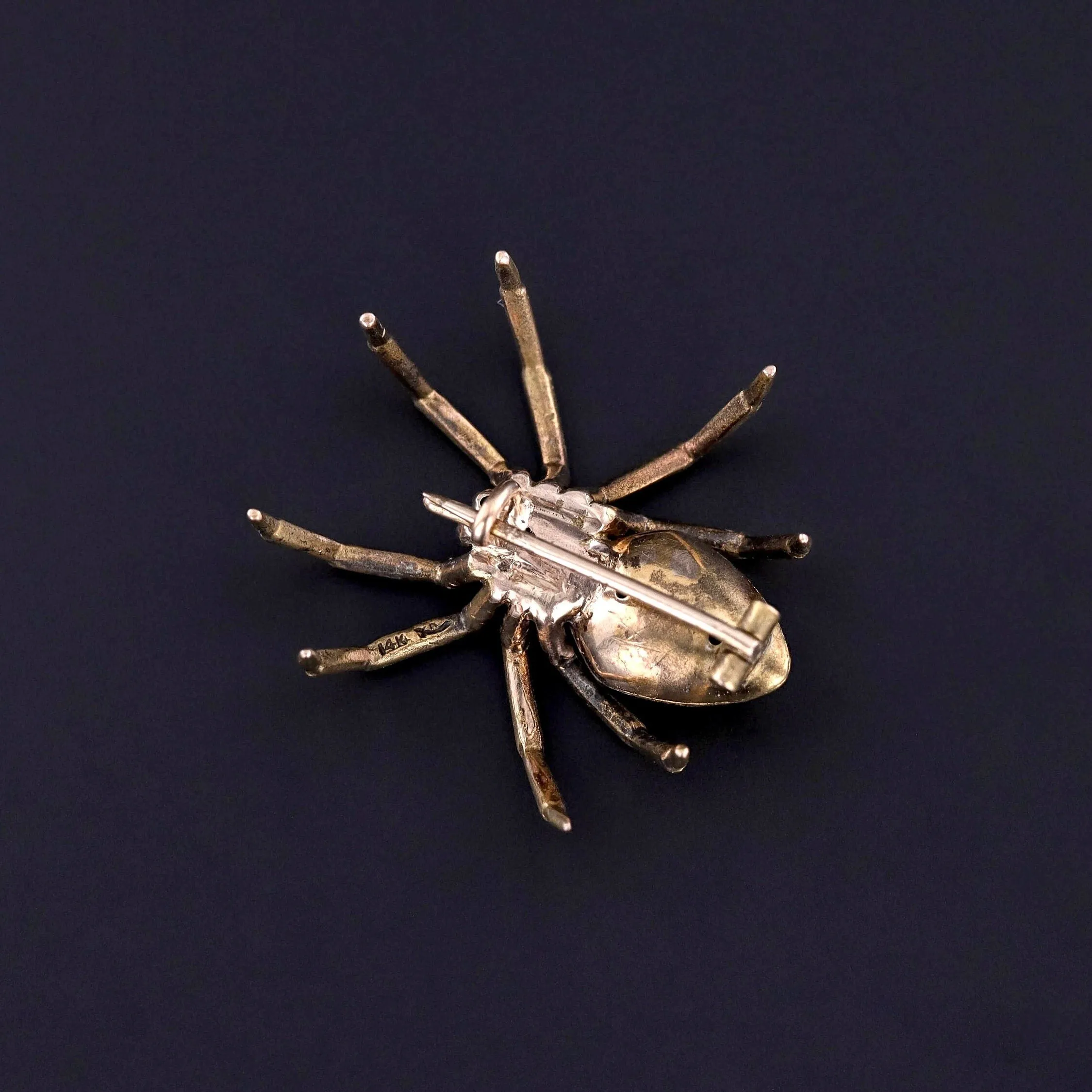 Antique Riker Brothers Spider Brooch