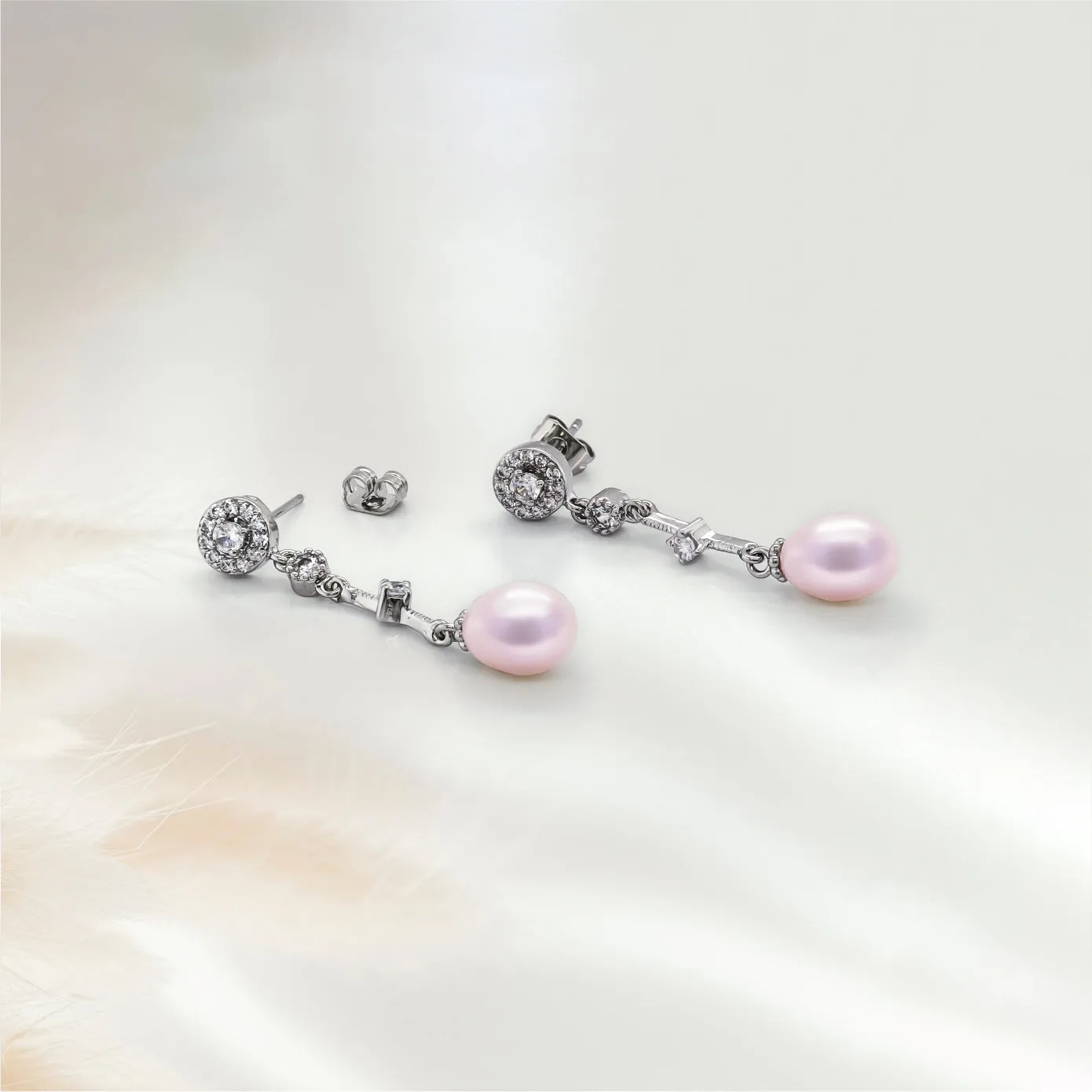 Aurora Drop Pearl Earring