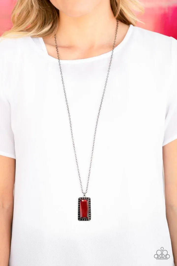 Bada Bling Bada Boom Red Necklace