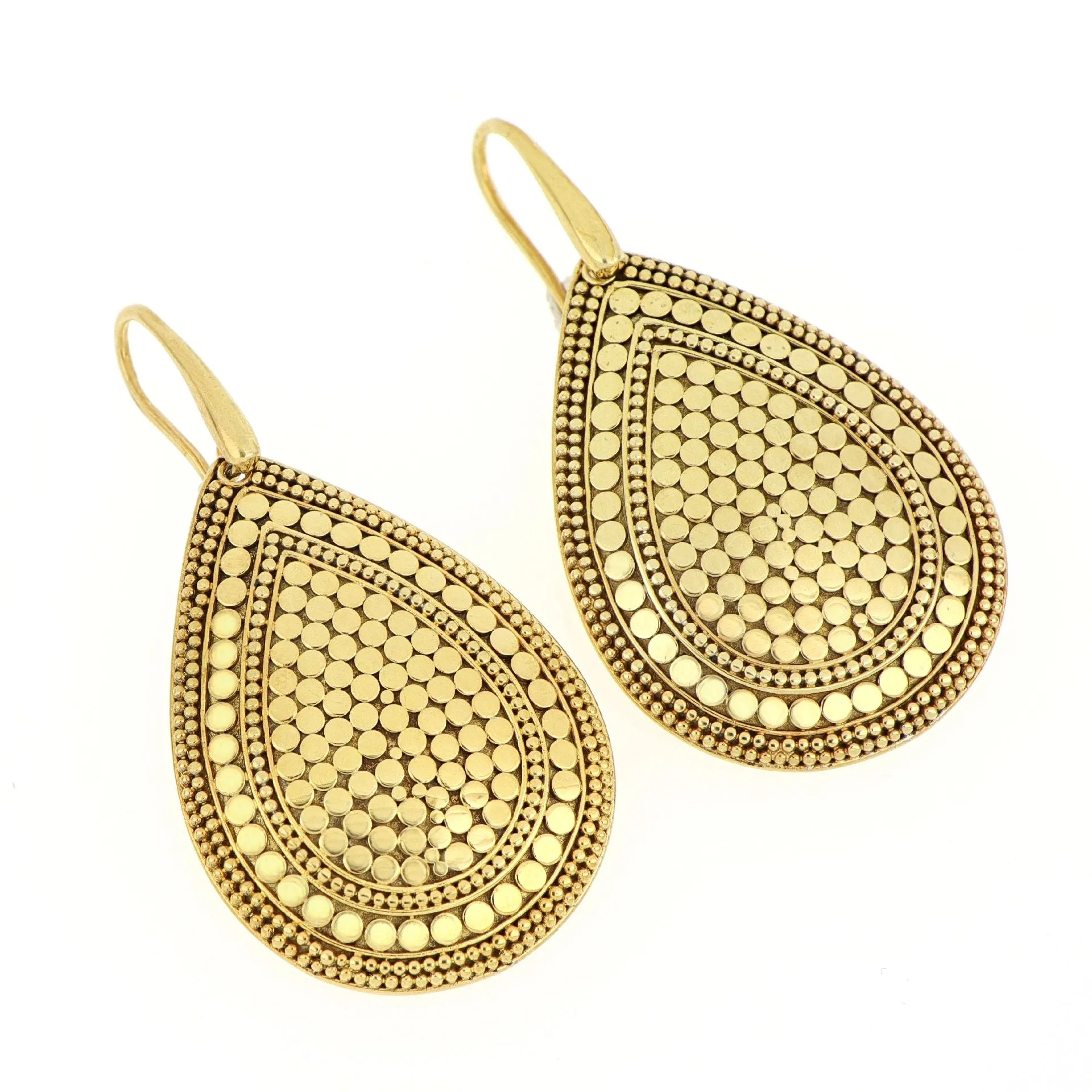 Bali gold drop earrings