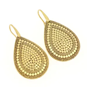 Bali gold drop earrings
