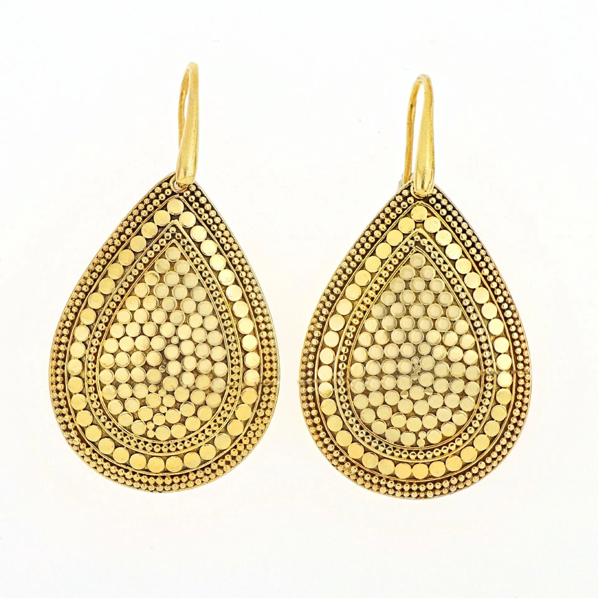 Bali gold drop earrings