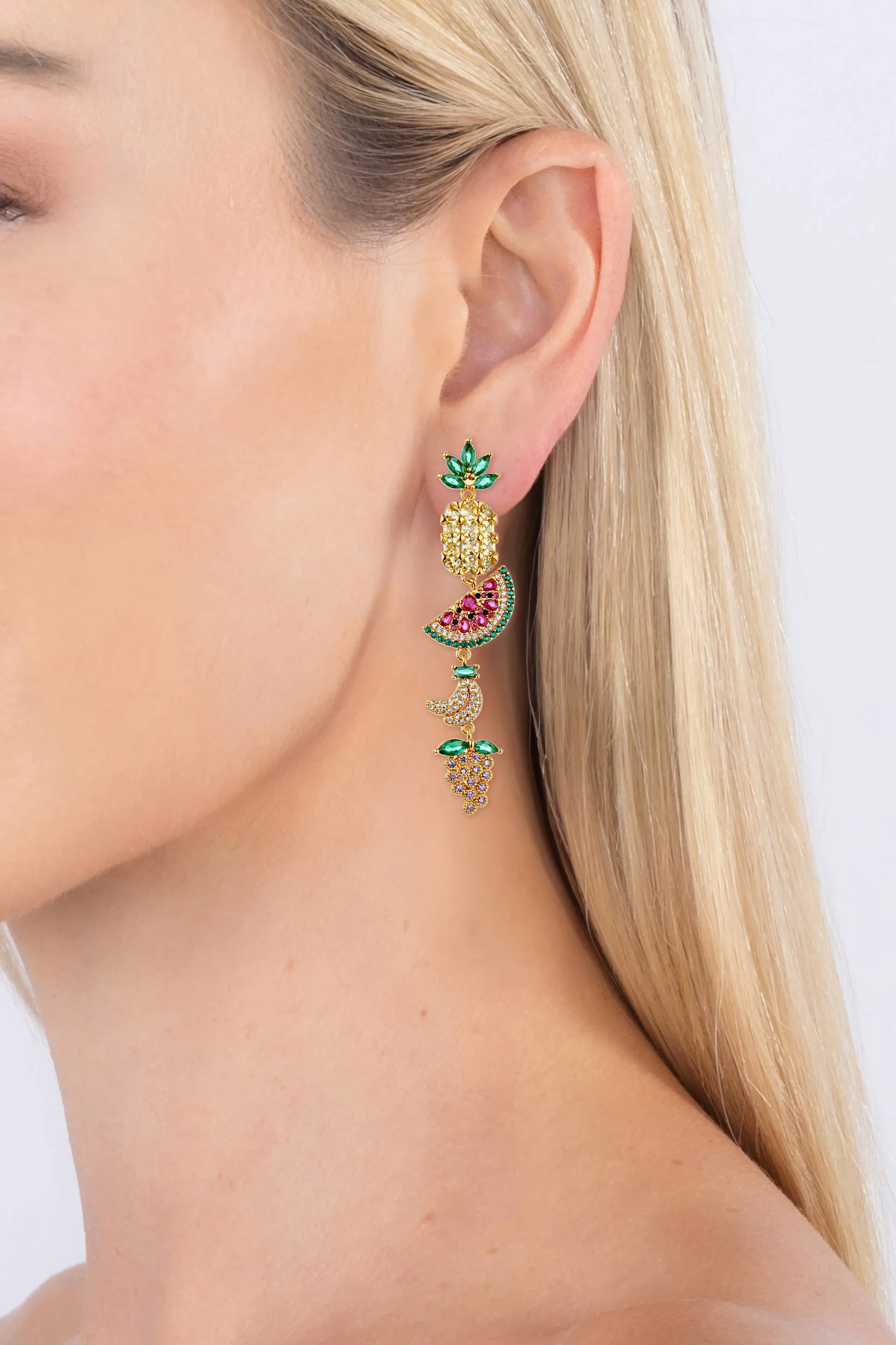 Bali Tropical Fruit Drop Earrings