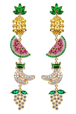 Bali Tropical Fruit Drop Earrings