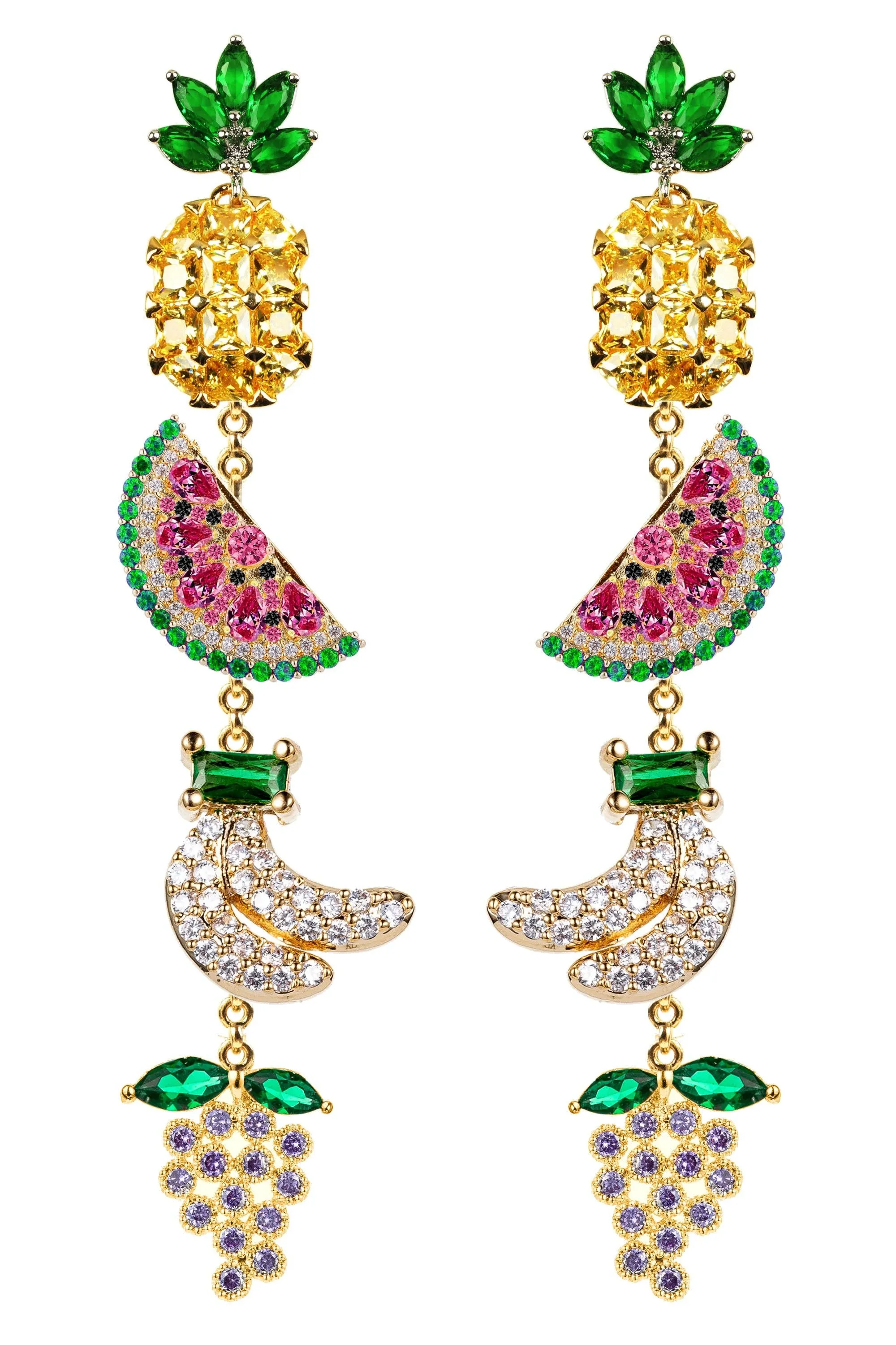 Bali Tropical Fruit Drop Earrings