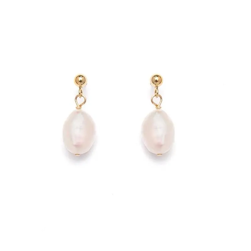 Baroque Freshwater Pearl Stud Earrings