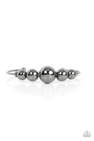 Bead Creed - Black - Gunmetal Bead Paparazzi Cuff Bracelet