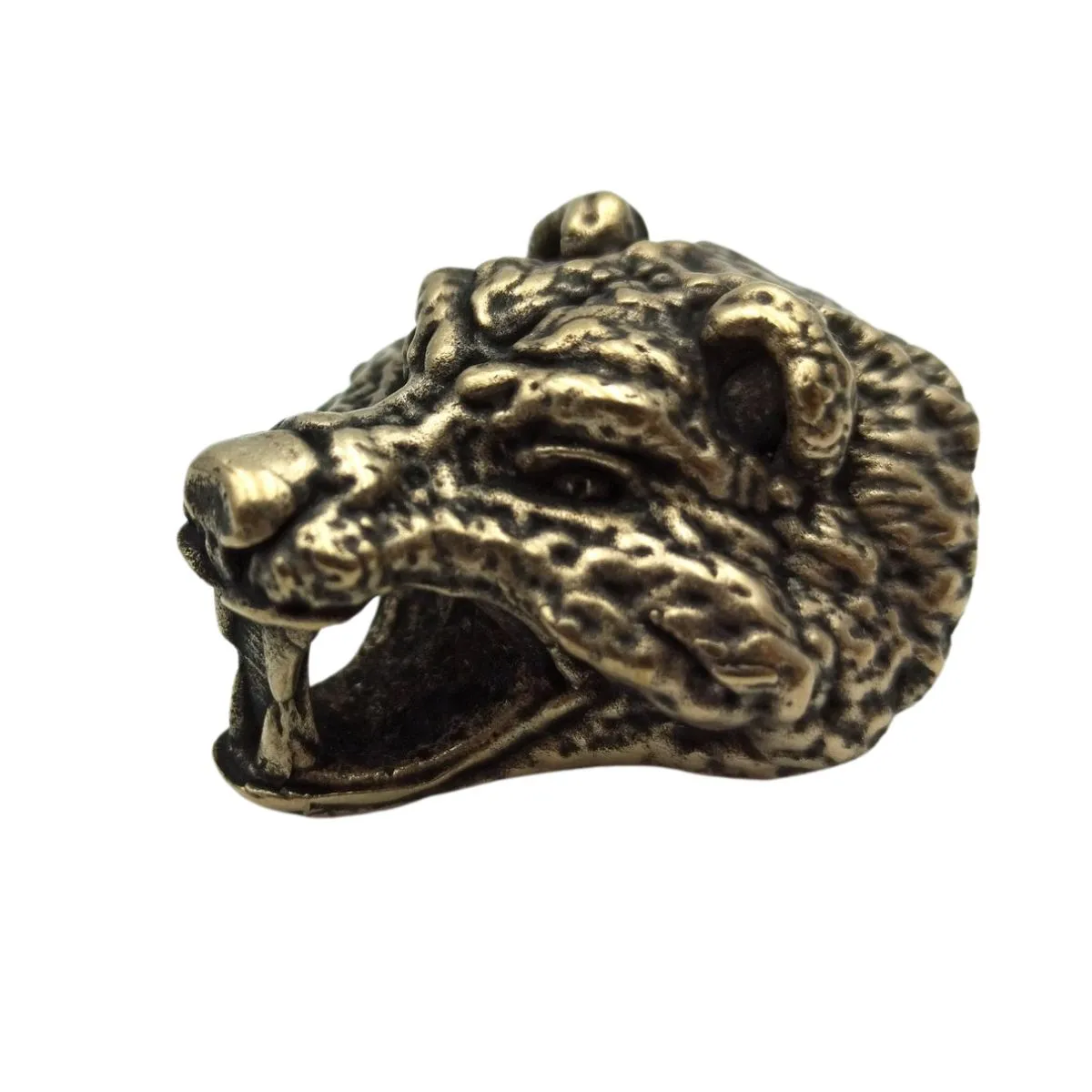 Bear head shackle clasp for paracord bracelet