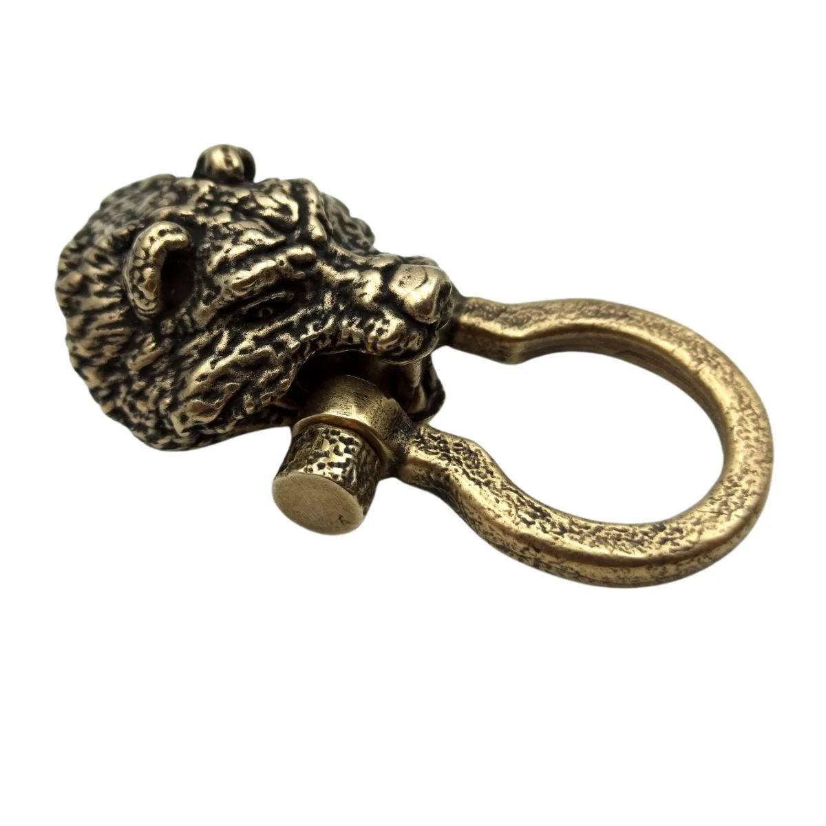 Bear head shackle clasp for paracord bracelet