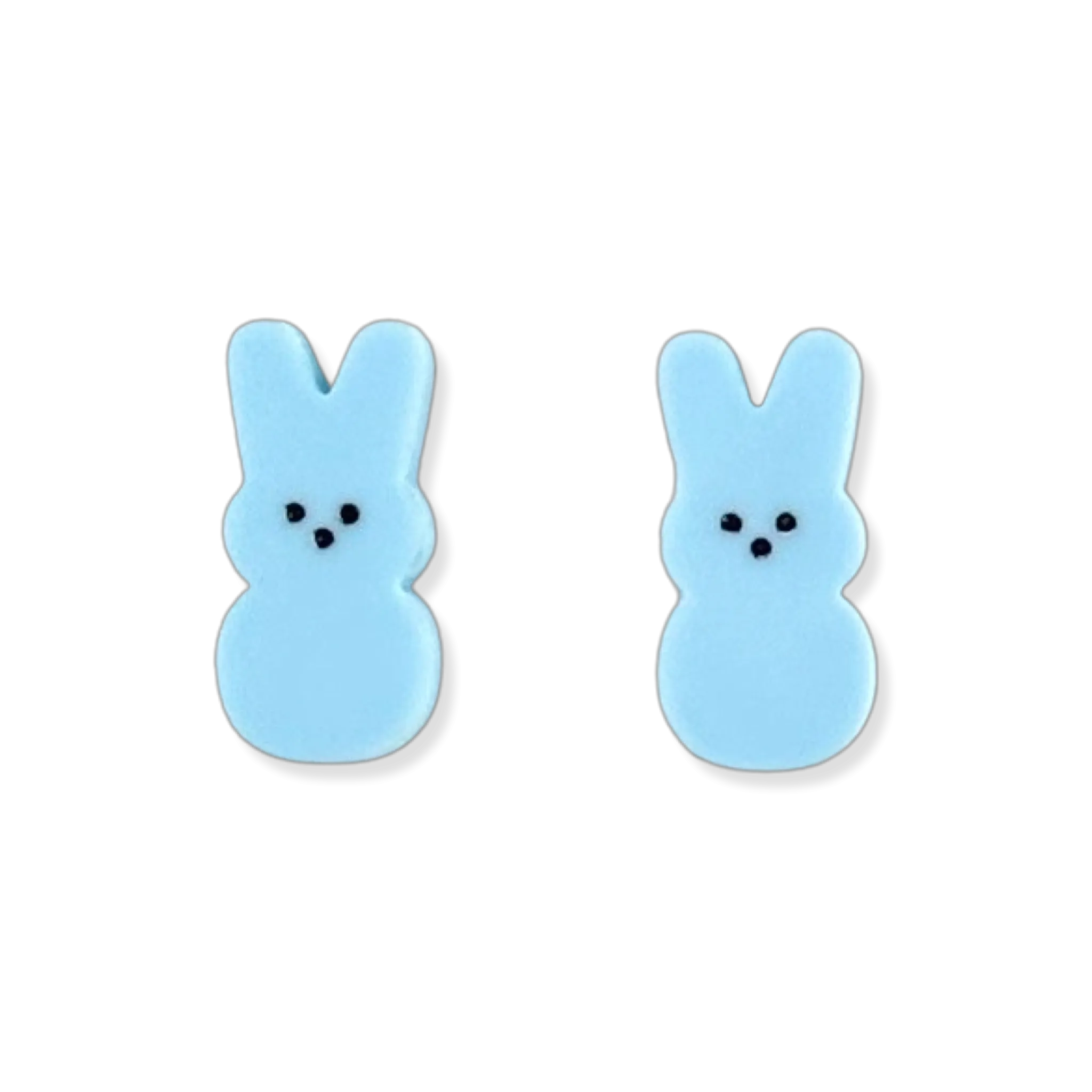 Blue marshmallow  bunny 🐰 - stud - Set of 2