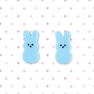 Blue marshmallow  bunny 🐰 - stud - Set of 2