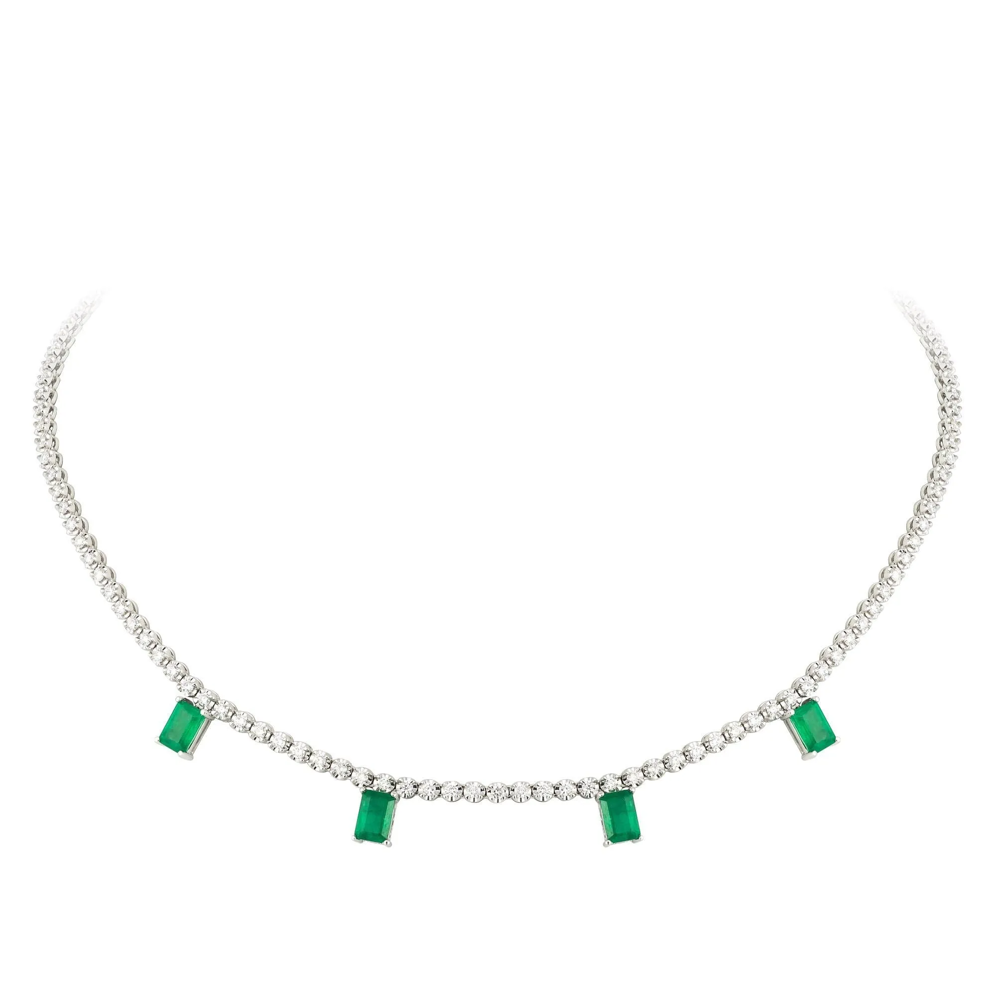 Breathtaking Diamond 18K White Gold Necklace for Her
