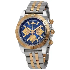 Breitling Chronomat Chronograph Automatic Chronometer Blue Dial Men's Watch CB0110121C1C1