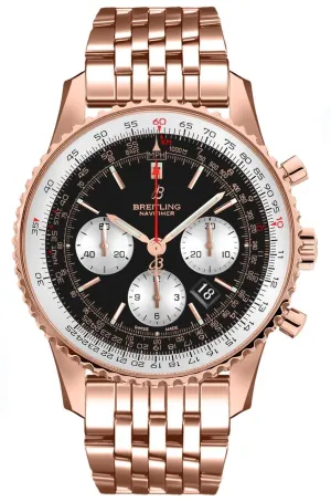 Breitling Navitimer 1 Chronograph Automatic Chronometer Black Dial Men's Watch RB0121211B1R1