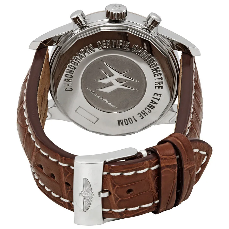 Breitling Transocean Unitime Pilot World Time Chronograph Automatic Chronometer Black Dial Men's Watch UB0510U4/BC26