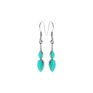 Bridget double turquoise earrings