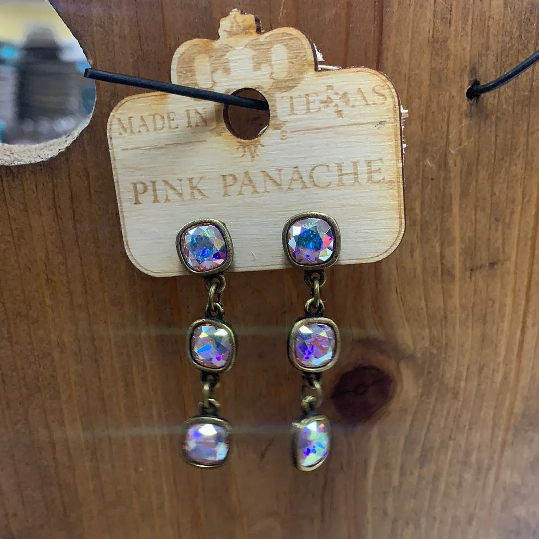 Bronze Triple Drop Earrings