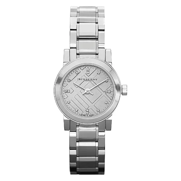 Burberry The City Silver Stainless Steel Silver Dial Quartz Watch for Ladies - BU9213