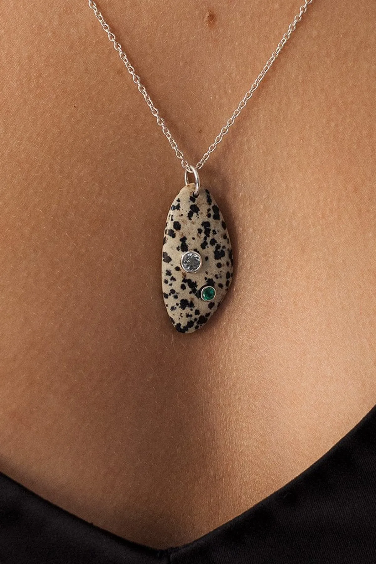 Ceremony Necklace in Dalmatian