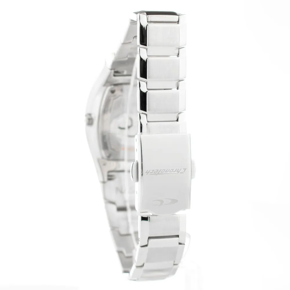 Chronotech Silver Stainless Steel Watch